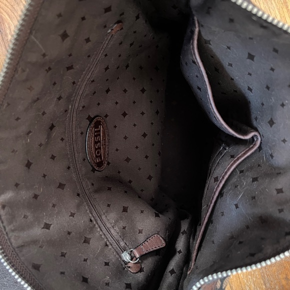 Fossil Black and Brown Patterned Shoulder Bag - Picture 6 of 11